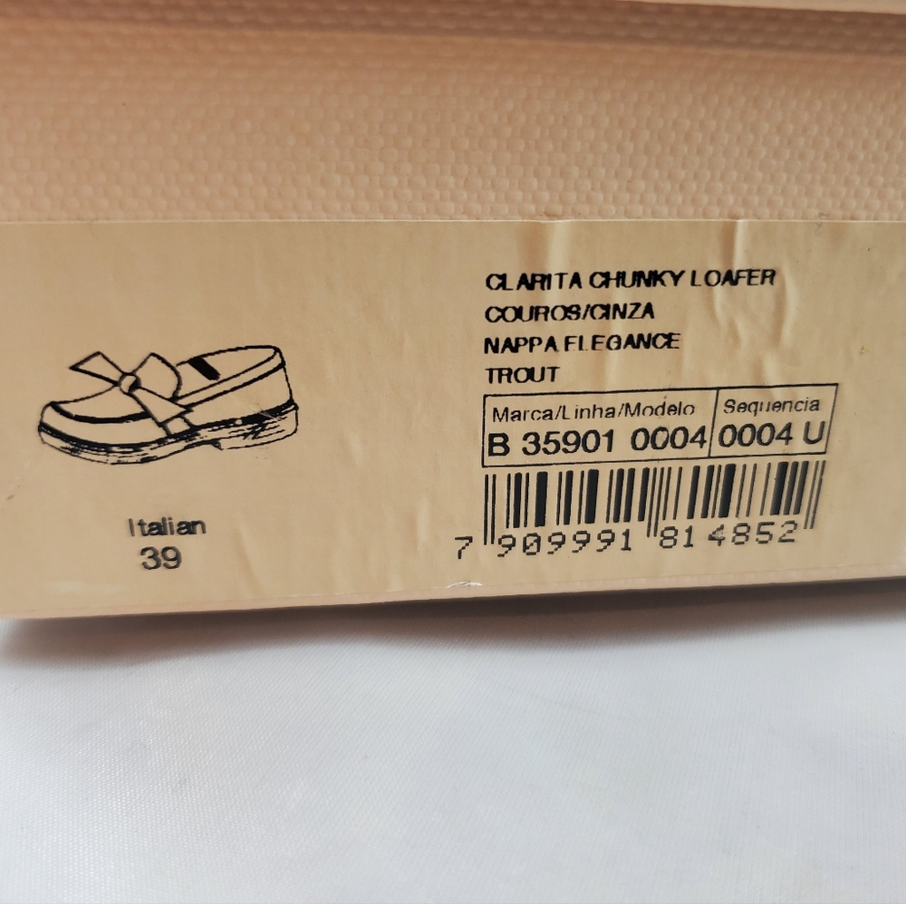 NWT$450 ALEXANDRE BIRMAN Clarita Chunky Leather Loafers In Trout color Sz 39 (9) - Picture 16 of 16